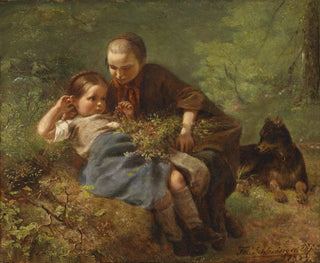 Kinder im Wald - Felix Schlesinger — Ansicht des Kunstwerks