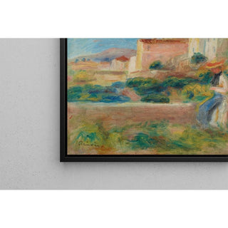 Femme Assise, La Maison de la Poste à Cagnes - Pierre-Auguste Renoir | Reproduction Tableau Décoration murale affiche copie
