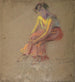 Frau sitzend - Alice Pike Barney — Ansicht des Kunstwerks