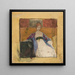 Frau sitzend - Edwin Austin Abbey — gerahmtes Bild an der Wand