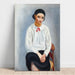 Reproduktion des Gemäldes Frau im weißen Korsett - Moïse Kisling