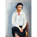 Reproduktion des Gemäldes Frau im weißen Korsett - Moïse Kisling