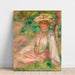 Reproduktion des Gemäldes Frau im Garten - Pierre-Auguste Renoir
