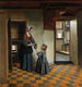 Frau mit Kind in einer Speisekammer - Pieter De Hooch — Ansicht des Kunstwerks