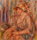 Frau in Chiffonkleid - Pierre-Auguste Renoir — Ansicht des Kunstwerks