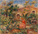 Frau und Hund in einer Landschaft - Pierre-Auguste Renoir — Ansicht des Kunstwerks