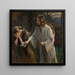 Frau warum weinst du - Fritz von Uhde — gerahmtes Bild an der Wand