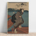 Reproduktion des Gemäldes Frau am Kai - Utagawa Kuniyoshi
