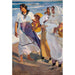 Reproduktion des Gemäldes Frauen beim Fischen in Valencia - Joaquín Sorolla