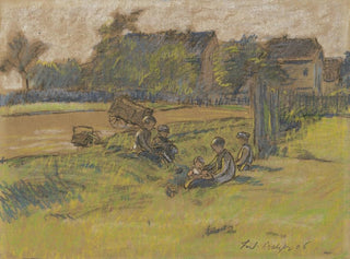 Kinder auf einer Wiese - Ferdinand Balzer — Ansicht des Kunstwerks