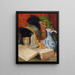 Stillleben mit Folios und Helm - Ferdinand Beer — gerahmtes Bild an der Wand