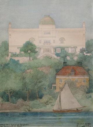 Ferdinand Boberg - Sketch for a building for Thiels Gallery.webp