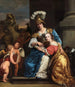 Margarita Trip in der Rolle der Minerva, die ihre Schwester Anna Maria Trip unterweist - Ferdinand Bol — Ansicht des Kunstwerks