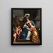 Margarita Trip in der Rolle der Minerva, die ihre Schwester Anna Maria Trip unterweist - Ferdinand Bol — gerahmtes Bild an der Wand