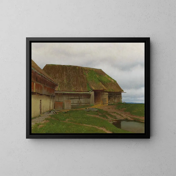 Tagesgrau - Ferdinand Brunner — gerahmtes Bild an der Wand