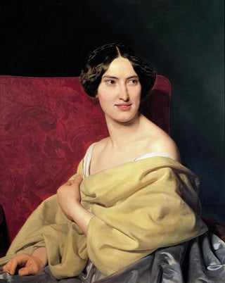 Ferdinand Georg Waldmller - Anna Bayer the artists second wife.webp