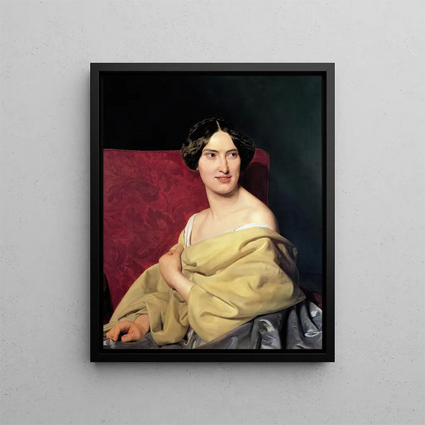 Ferdinand Georg Waldmller - Anna Bayer the artists second wife.webp