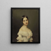 Portrait einer Mädchen - Ferdinand Georg Waldmüller — gerahmtes Bild an der Wand
