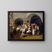 Morgenstimmung an Weihnachten - Ferdinand Georg Waldmüller — gerahmtes Bild an der Wand
