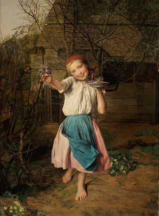 Ferdinand Georg Waldmller - Das Veilchenmdchen The Violet Girl.webp