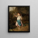 La fille violette - Ferdinand Georg Waldmüller — gerahmtes Bild an der Wand