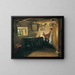 Der alte Koffer - Ferdinand Georg Waldmüller — gerahmtes Bild an der Wand