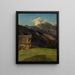 Der alpine Zufluchtsort am Hoisenrad bei Ischl - Ferdinand Georg Waldmüller — gerahmtes Bild an der Wand