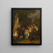 La Vénération de Saint Jean Devotion - Ferdinand Georg Waldmüller — gerahmtes Bild an der Wand