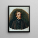 Gustav Barth, Chorleiter des Männerchores Wien - Ferdinand Georg Waldmüller — gerahmtes Bild an der Wand