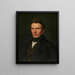 Monsieur von Bartsch - Ferdinand Georg Waldmüller — gerahmtes Bild an der Wand