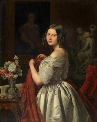 Ferdinand Georg Waldmller - Junge Dame bei der Toilette.webp