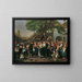 Bauernhochzeit in Niederösterreich - Ferdinand Georg Waldmüller — gerahmtes Bild an der Wand