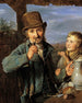Taglöhner mit seinem Sohn - Ferdinand Georg Waldmüller — Ansicht des Kunstwerks