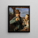 Taglöhner mit seinem Sohn - Ferdinand Georg Waldmüller — gerahmtes Bild an der Wand