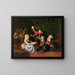 L'Adoption - Ferdinand Georg Waldmüller — gerahmtes Bild an der Wand