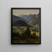 Le Dachstein vu depuis la Sophienplatz - Ferdinand Georg Waldmüller — gerahmtes Bild an der Wand