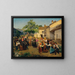 Der Abschied der Braut vom Elternhaus - Ferdinand Georg Waldmüller — gerahmtes Bild an der Wand