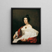 L'Épouse du fonctionnaire de la cour Josef von Stadler - Ferdinand Georg Waldmüller — gerahmtes Bild an der Wand