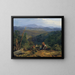 Waldlandschaft mit Schloss Wildegg - Ferdinand Georg Waldmüller — gerahmtes Bild an der Wand