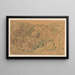 Stadt in der Eifel - Ferdinand Hart Nibbrig — gerahmtes Bild an der Wand