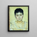 Portrait de Madame de R - Ferdinand Hodler — gerahmtes Bild an der Wand