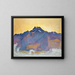 Les Dents du Midi vues depuis Chesires - Ferdinand Hodler — gerahmtes Bild an der Wand