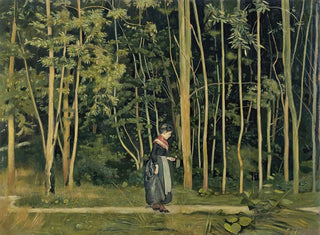 Promenade le long de la lisière d'un bois - Ferdinand Hodler — Ansicht des Kunstwerks