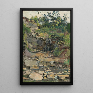 Ferdinand Hodler - Waterfall In The Savoy Region.webp