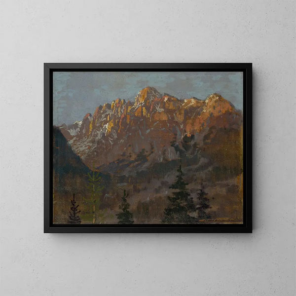 Motiv der Tatra - Ferdinand Katona — gerahmtes Bild an der Wand