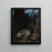 Böcklins Grab - Ferdinand Keller — gerahmtes Bild an der Wand