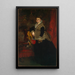 Portrait von Wilhelmine Keller - Ferdinand Keller — gerahmtes Bild an der Wand