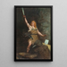 Siegfried an der Schmiede - Ferdinand Leeke — gerahmtes Bild an der Wand