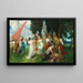 Das Frühlingsfest von Flora vor der Akropolis - Ferdinand Leeke — gerahmtes Bild an der Wand