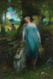 Nymphe des bois et berger - Ferdinand Leeke — Ansicht des Kunstwerks